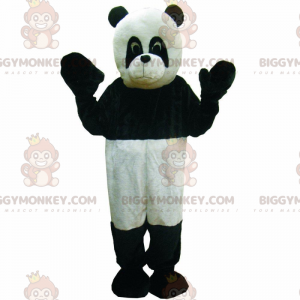 BIGGYMONKEY™ mascot costume of black and white panda, two-tone