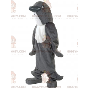 Costume de mascotte BIGGYMONKEY™ de dauphin gris et blanc