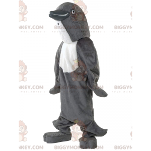 Disfraz de mascota BIGGYMONKEY™ de delfín gris y blanco, bonito