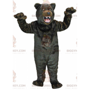 Disfraz de mascota BIGGYMONKEY™ oso negro muy realista, disfraz