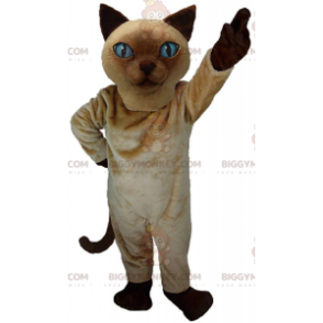 BIGGYMONKEY™ Siamese Cat Mascot Costume, Realistic Cat Costume