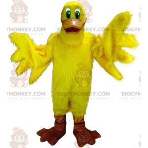 Kostým maskota BIGGYMONKEY™ obří žlutá kachna, kostým žlutého