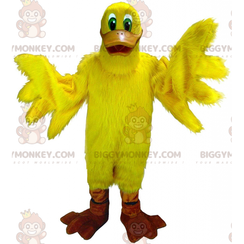 BIGGYMONKEY™ costume mascotte anatra gialla gigante, costume