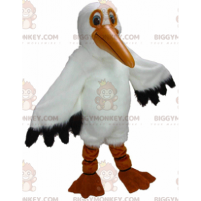 BIGGYMONKEY™ jätte pelikanmaskotdräkt, stor sjöfågeldräkt -