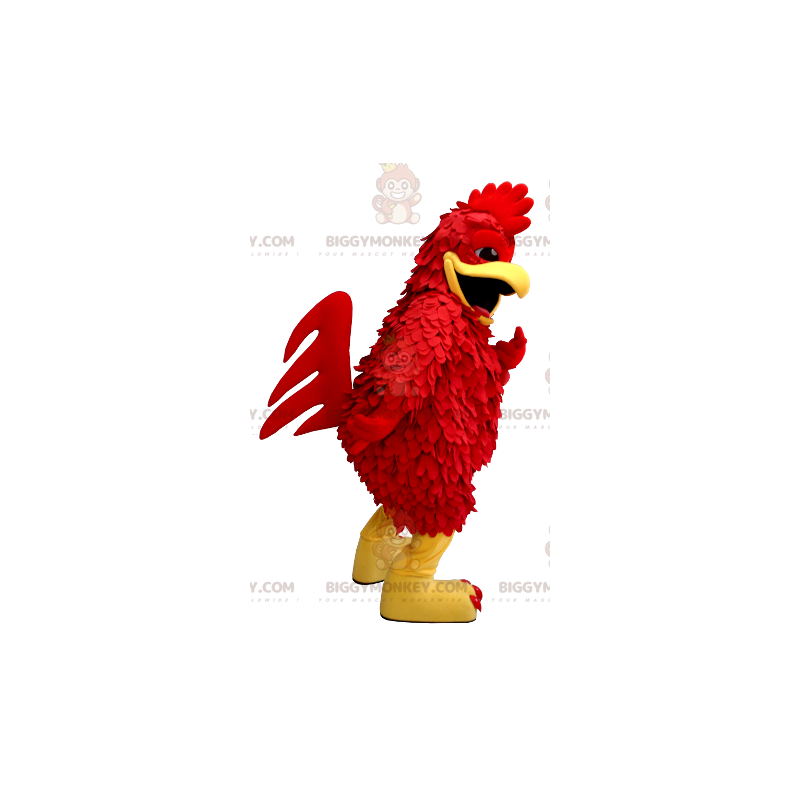 Costume da mascotte Gallina gigante Gallo rosso e giallo