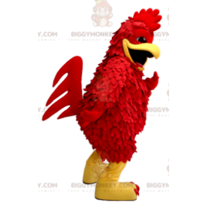 Costume da mascotte Gallina gigante Gallo rosso e giallo