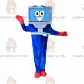 Costume da mascotte da supercomputer BIGGYMONKEY™ con tastiera
