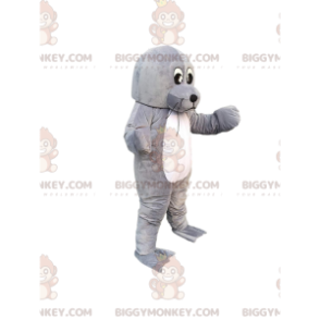 Costume de mascotte BIGGYMONKEY™ de lion de mer, d'otarie grise