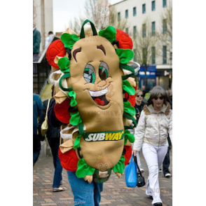 Riesiges lächelndes Sandwich BIGGYMONKEY™ Maskottchen-Kostüm -