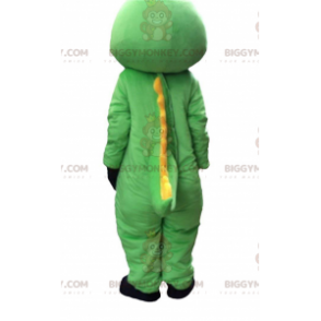 Costume da mascotte BIGGYMONKEY™ coccodrillo verde, bianco e