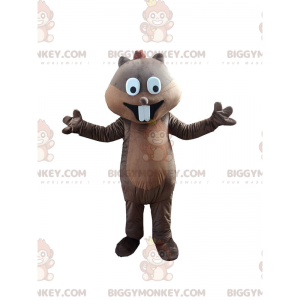 BIGGYMONKEY™ Bosdiereekhoorn met grote tanden Mascottekostuum -