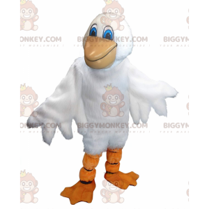 Traje de mascote de pelicano gigante BIGGYMONKEY™, fantasia de