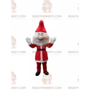 Costume de mascotte BIGGYMONKEY™ de lutin de Noël rouge et