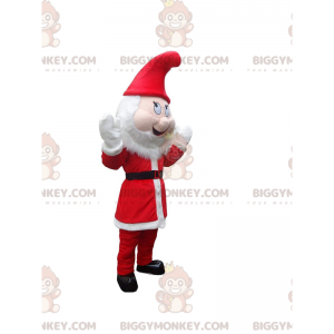 Fantasia de mascote BIGGYMONKEY™ de duende de Natal vermelho e