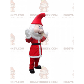 Costume de mascotte BIGGYMONKEY™ de lutin de Noël rouge et