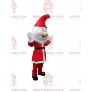 Röd och vit jultomte BIGGYMONKEY™ maskotdräkt, tomtedräkt -