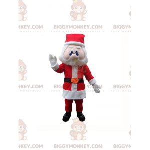 Santa Claus BIGGYMONKEY™ Maskottchenkostüm mit rot-weißem