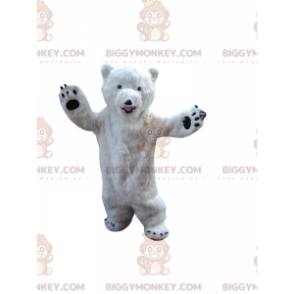 Costume de mascotte BIGGYMONKEY™ de nounours blanc, costume