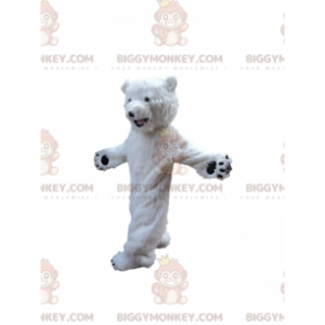 Costume de mascotte BIGGYMONKEY™ de nounours blanc, costume