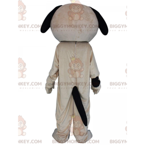 Costume de mascotte BIGGYMONKEY™ de chien beige et noir