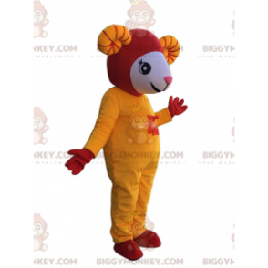 Traje de mascote BIGGYMONKEY™ Vestido asiático de carneiro