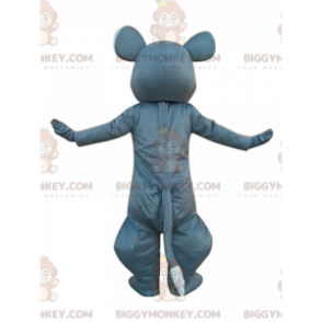 Costume da mascotte BIGGYMONKEY™ topo grigio e bianco, costume