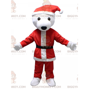 Costume de mascotte BIGGYMONKEY™ de nounours de Noël, costume