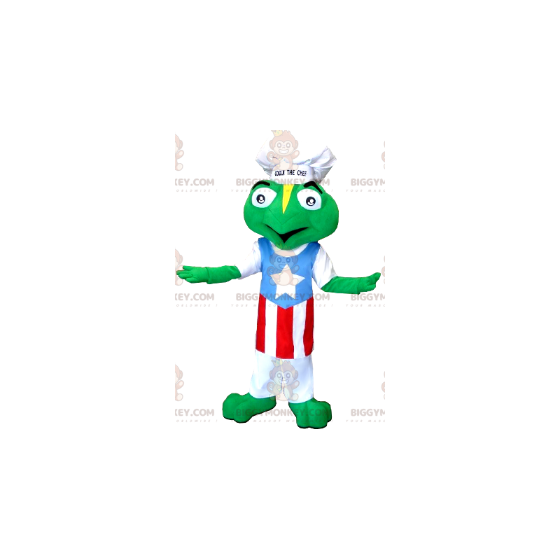 Costume de mascotte BIGGYMONKEY™ de grenouille habillée avec