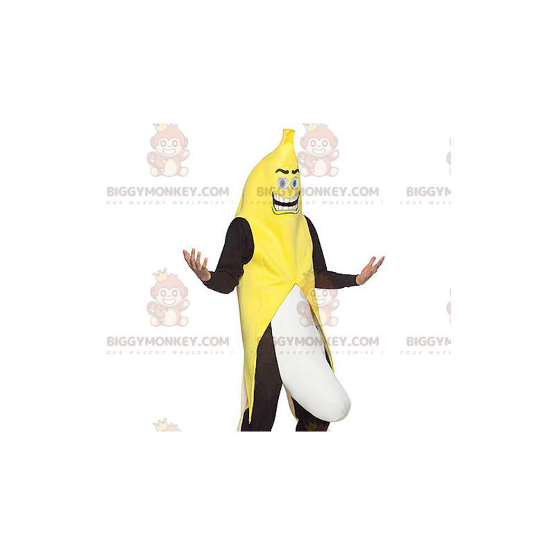 Disfraz de mascota BIGGYMONKEY™ de plátano gigante, amarillo