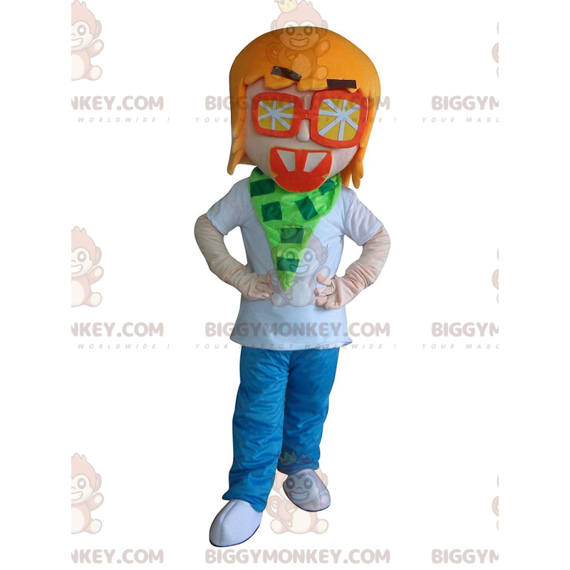 Costume de mascotte BIGGYMONKEY™ de garçon, de jeune homme avec