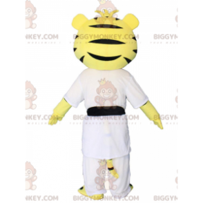 Tiger BIGGYMONKEY™ maskotkostume i karate, judo, kampsportstøj