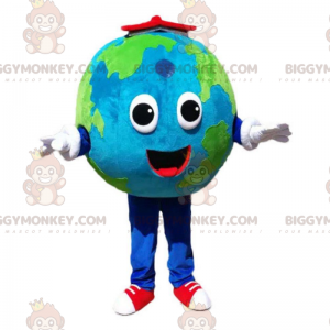 Costume da mascotte del pianeta Terra BIGGYMONKEY™, costume da