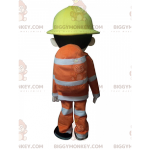 BIGGYMONKEY™ costume da mascotte di vigile del fuoco in