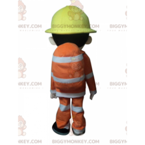 BIGGYMONKEY™ Maskottchenkostüm Feuerwehrmann in Uniform