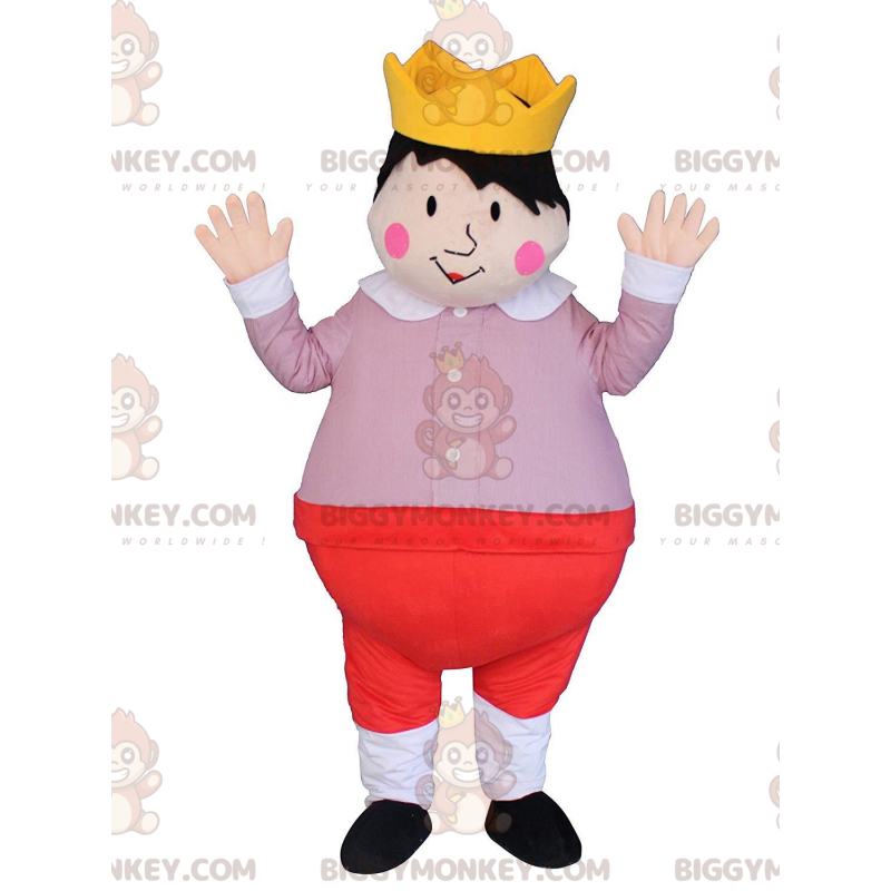 Costume da mascotte Kid King BIGGYMONKEY™, costume da principe