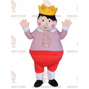 Kostium maskotki króla dzieciaka BIGGYMONKEY™, kostium księcia