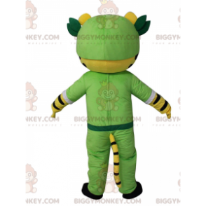 BIGGYMONKEY™ Mascot Costume Yellow, White & Black Tiger In