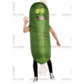 Inflatable pickle BIGGYMONKEY™ mascot costume, giant pickle