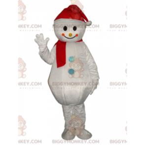 BIGGYMONKEY™ Riesen-Schneemann-Maskottchen-Kostüm, Winterkostüm