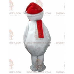Kostým obřího maskota sněhuláka BIGGYMONKEY™, zimní kostým –