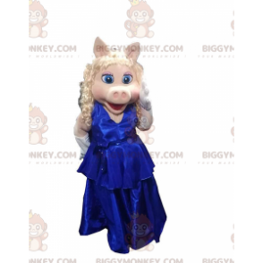 Kostým maskota BIGGYMONKEY™ slavné slečny Piggy, prasátka Piggy