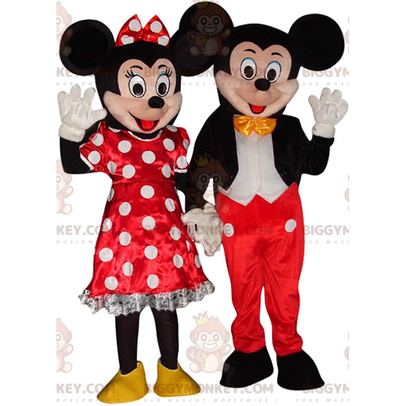 mascote BIGGYMONKEY™ de Mickey Mouse e Minnie, fantasias da