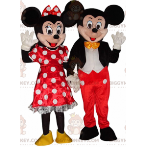 BIGGYMONKEY™s maskot av Musse Pigg och Minnie, Disney-kostymer