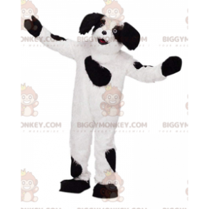 Κοστούμι μασκότ BIGGYMONKEY™ για λευκό και μαύρο σκύλο