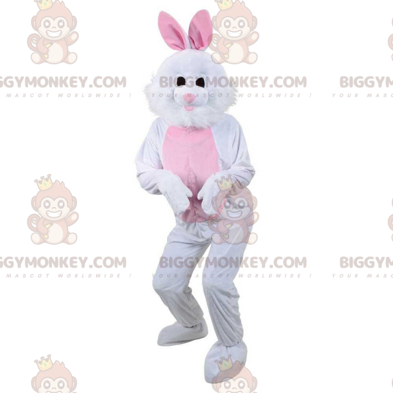 Costume mascotte de lapin blanc