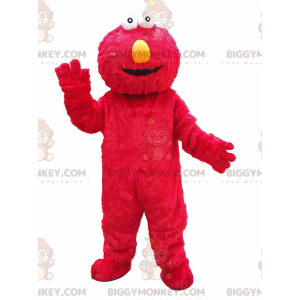 Costume de mascotte BIGGYMONKEY™ de Elmo, la marionnette rouge