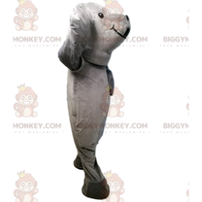 Costume de mascotte BIGGYMONKEY™ de phoque gris, costume
