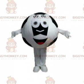 Balón de fútbol blanco y negro Disfraz de mascota BIGGYMONKEY™