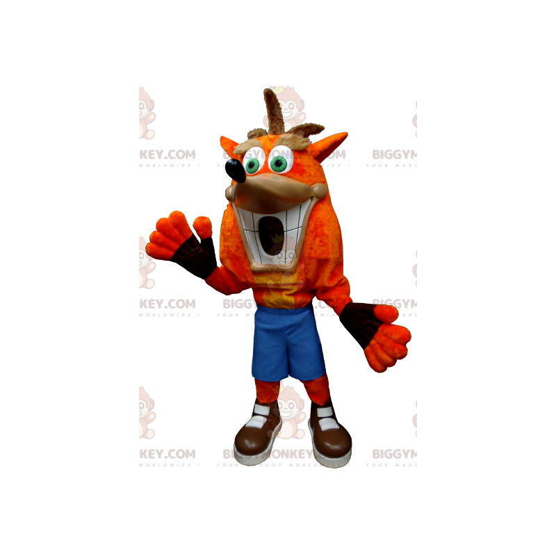 Traje de mascote do famoso personagem de videogame Crash