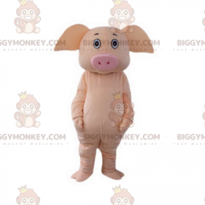 Costume mascotte maialino rosa BIGGYMONKEY™ completamente